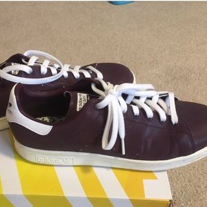 Purple adidas stan smith sneaker